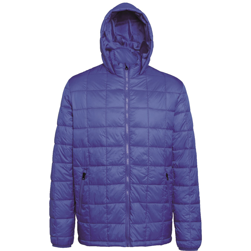 Box Quilt Hooded Jacket