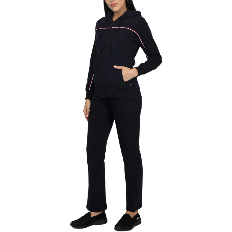Navy Blue Solid Tracksuits