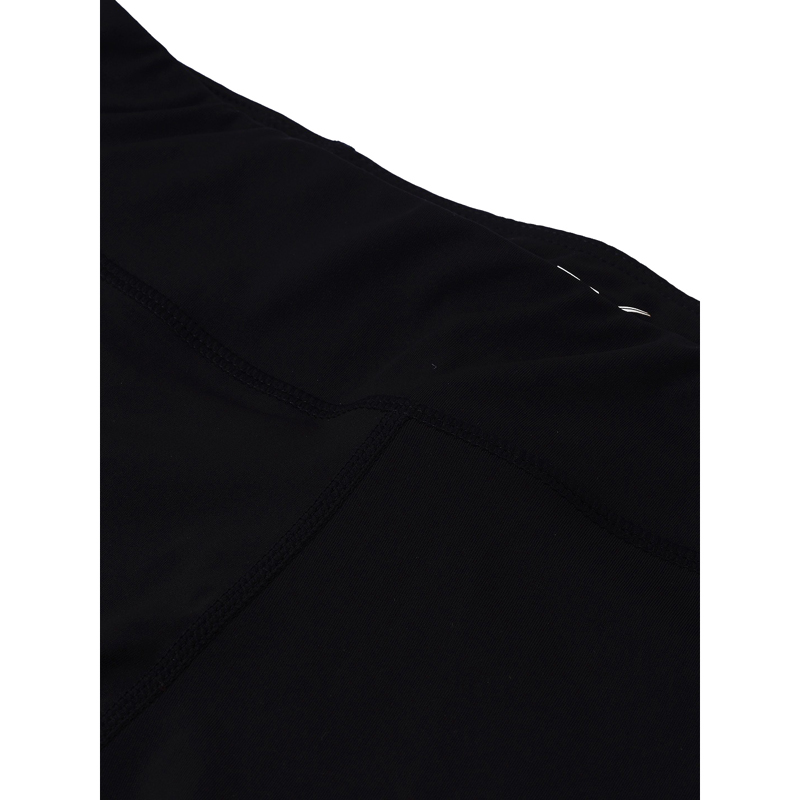 Black & Red Colorblock Breathable Leggings