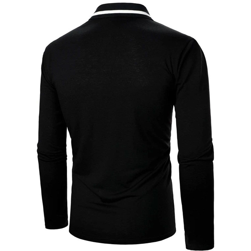 Two Tone Half Button Polo Shirts